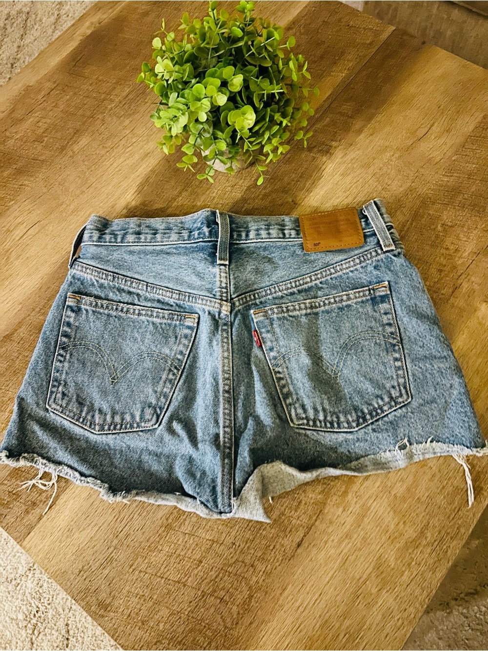 Levi's 501’s  Light Blue Denim Cutoff Shorts